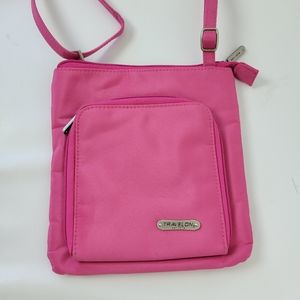 Travelon Pink Wallet Small Crossbody Bag NWOT